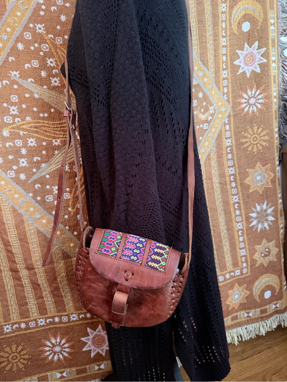 Boho hippie fall crossbody vintage